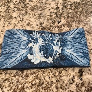 Blue Feather Headband